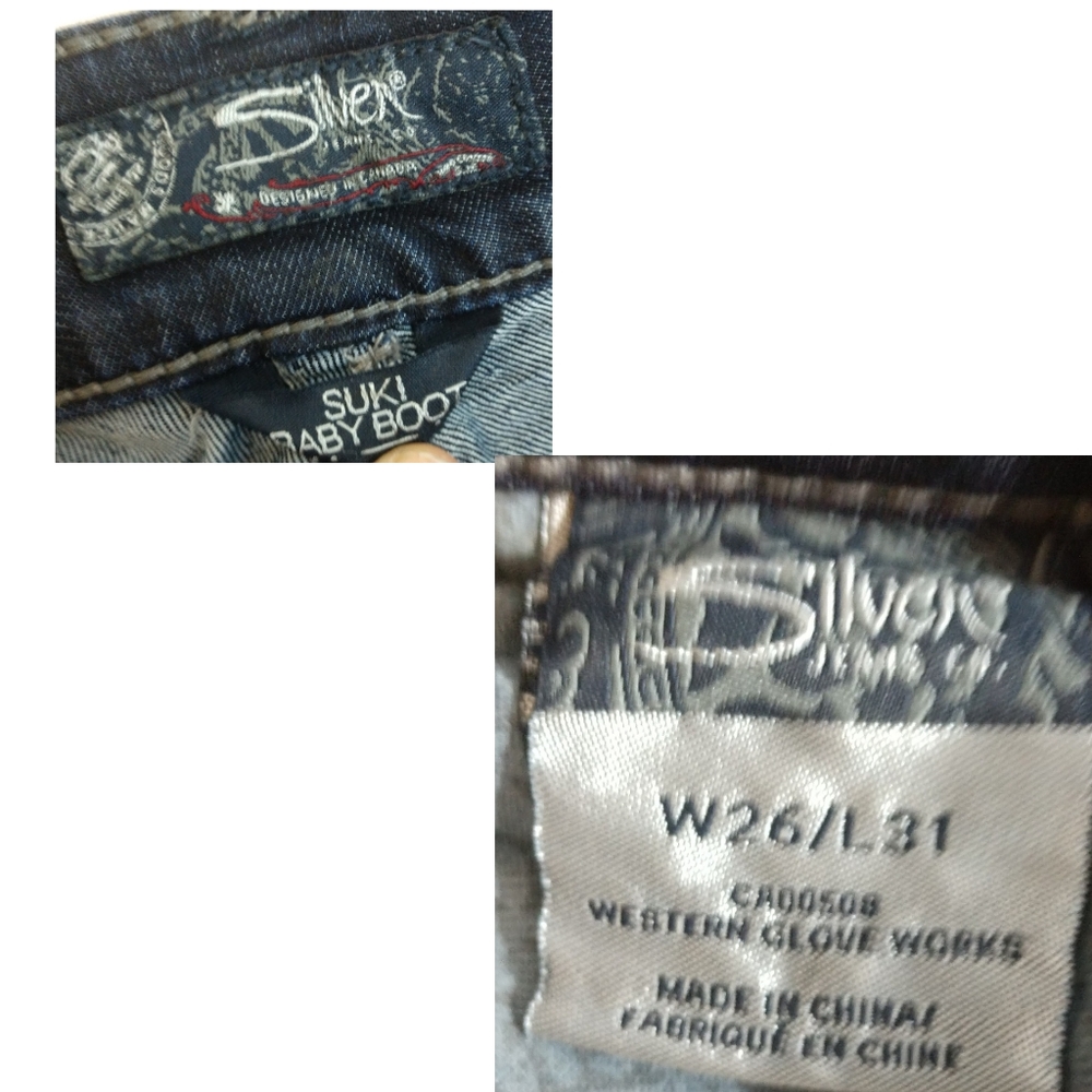 Suki Baby Boot Jeans By Silver 26 - Picture 7 of 8